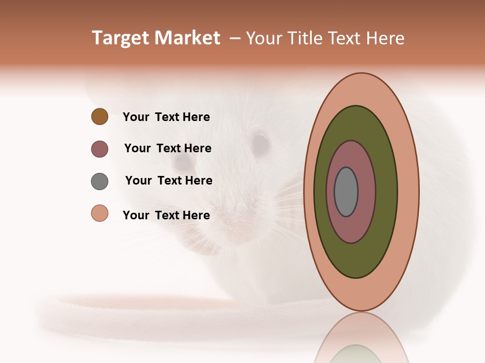 White Mouse In Front Of A White Background PowerPoint Template