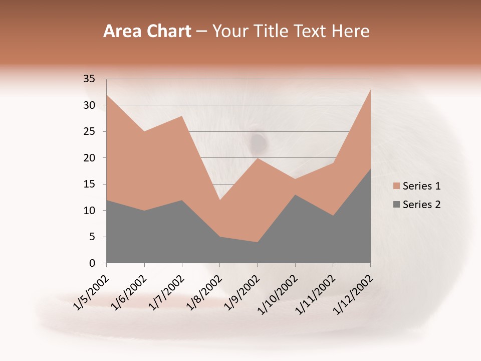 White Mouse In Front Of A White Background PowerPoint Template