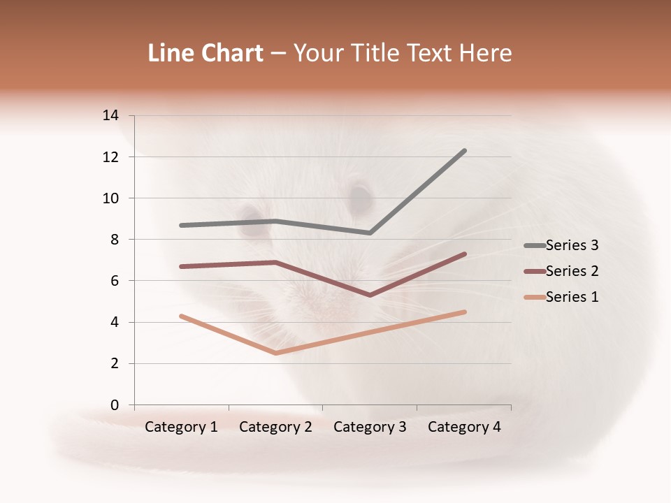 White Mouse In Front Of A White Background PowerPoint Template