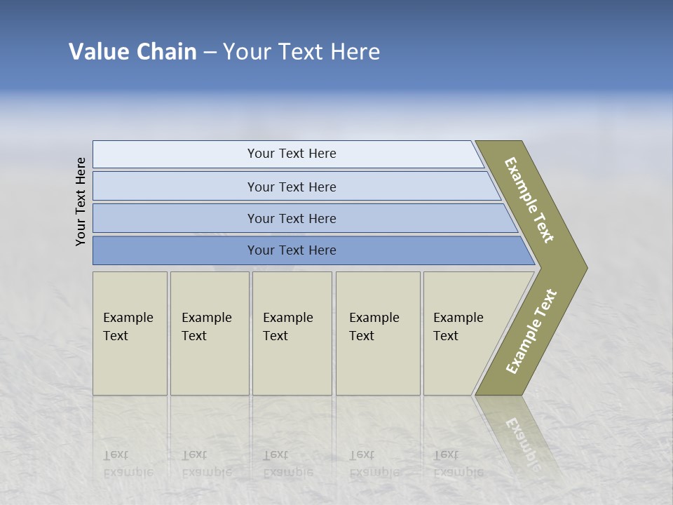 Stylized Valentine Heart Made From Two Swashes And Isolated On White. PowerPoint Template