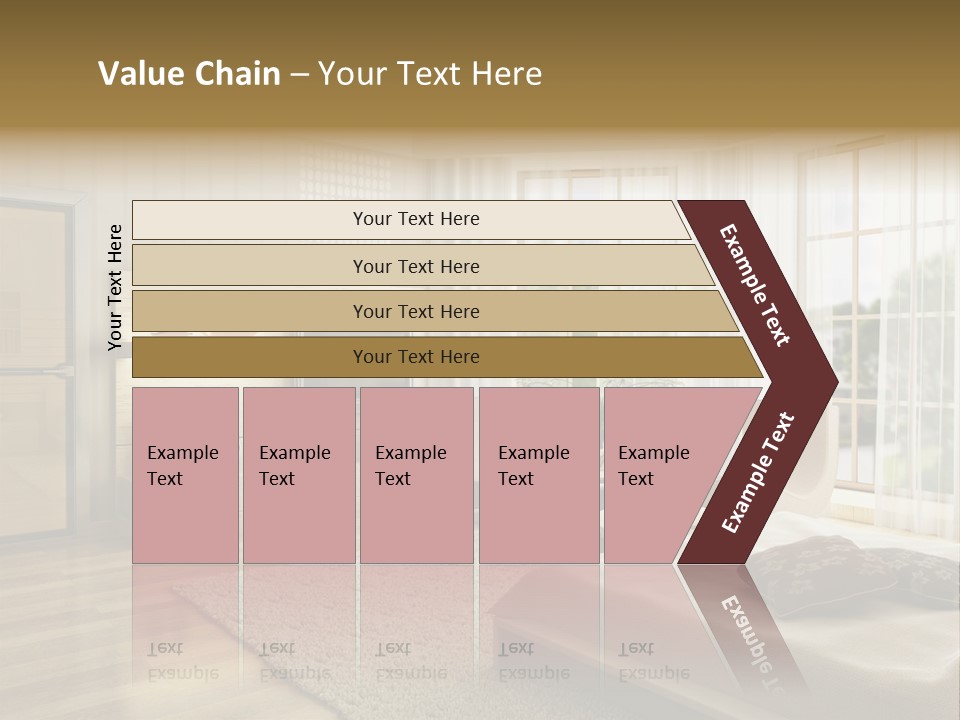 3D Rendering Of The Modern Bedroom PowerPoint Template