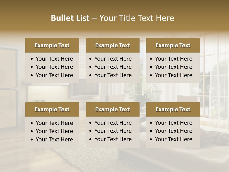 3D Rendering Of The Modern Bedroom PowerPoint Template