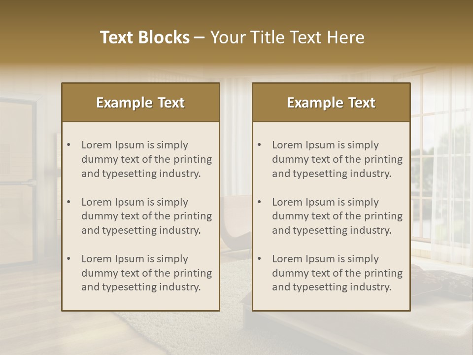 3D Rendering Of The Modern Bedroom PowerPoint Template
