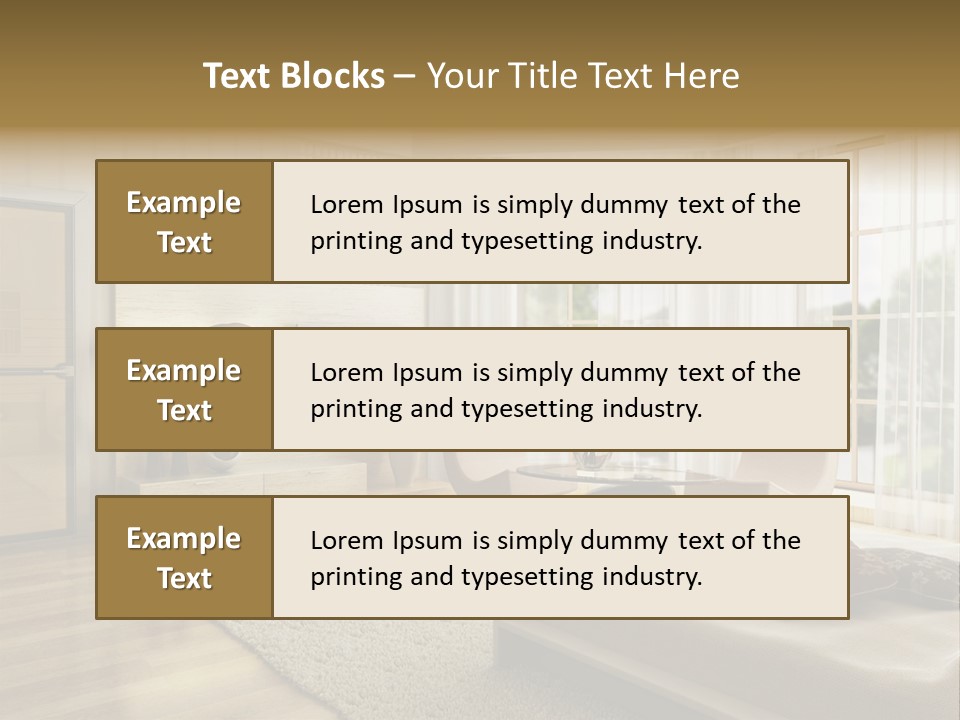 3D Rendering Of The Modern Bedroom PowerPoint Template