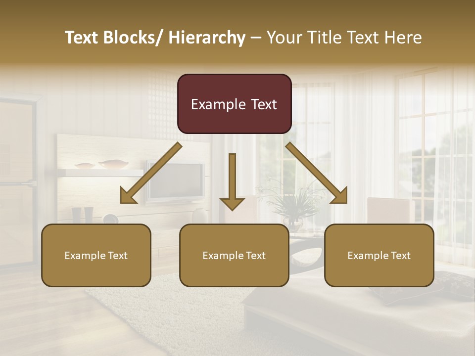 3D Rendering Of The Modern Bedroom PowerPoint Template
