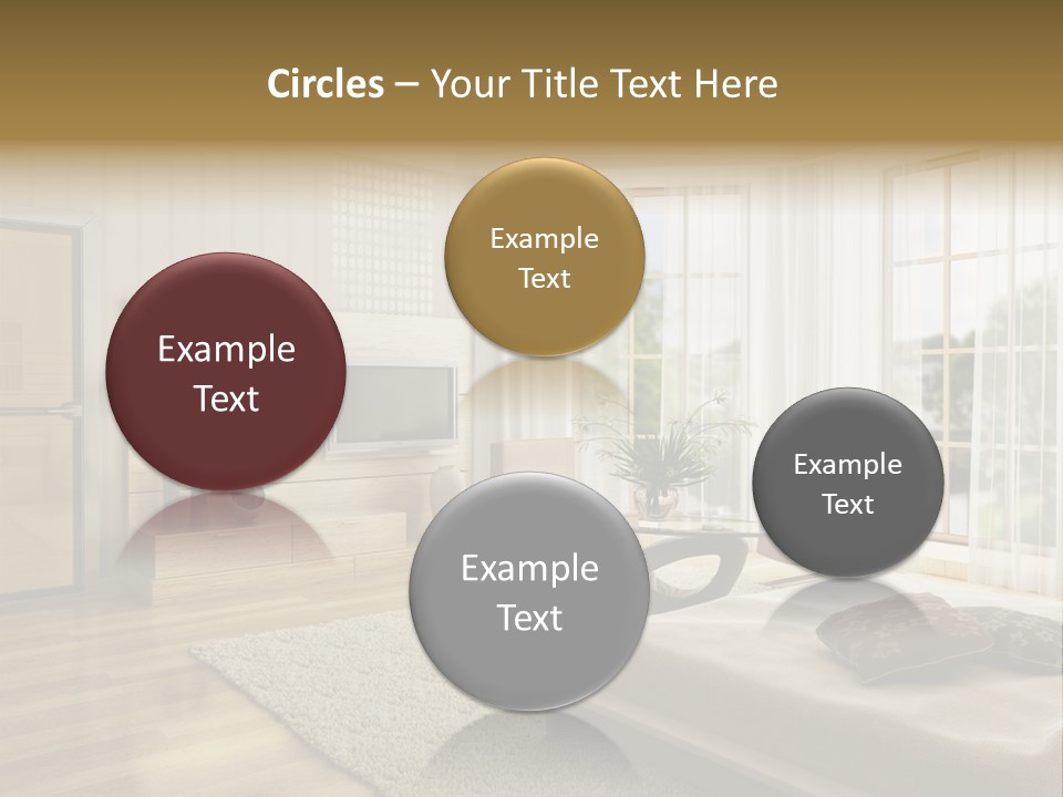 3D Rendering Of The Modern Bedroom PowerPoint Template