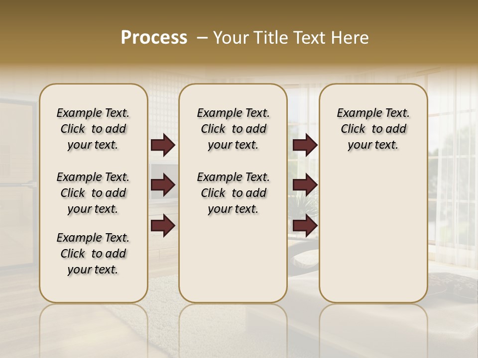 3D Rendering Of The Modern Bedroom PowerPoint Template