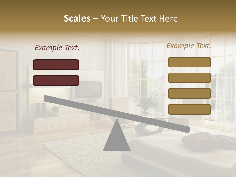 3D Rendering Of The Modern Bedroom PowerPoint Template