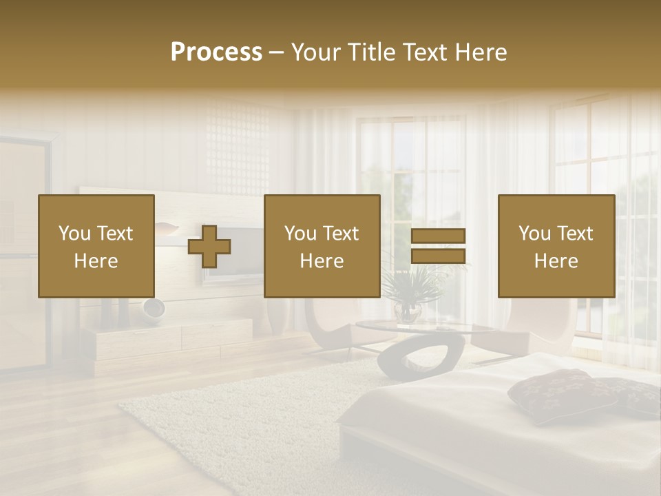 3D Rendering Of The Modern Bedroom PowerPoint Template