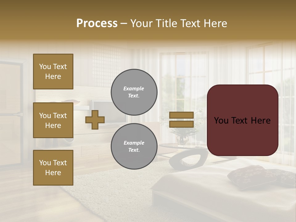 3D Rendering Of The Modern Bedroom PowerPoint Template