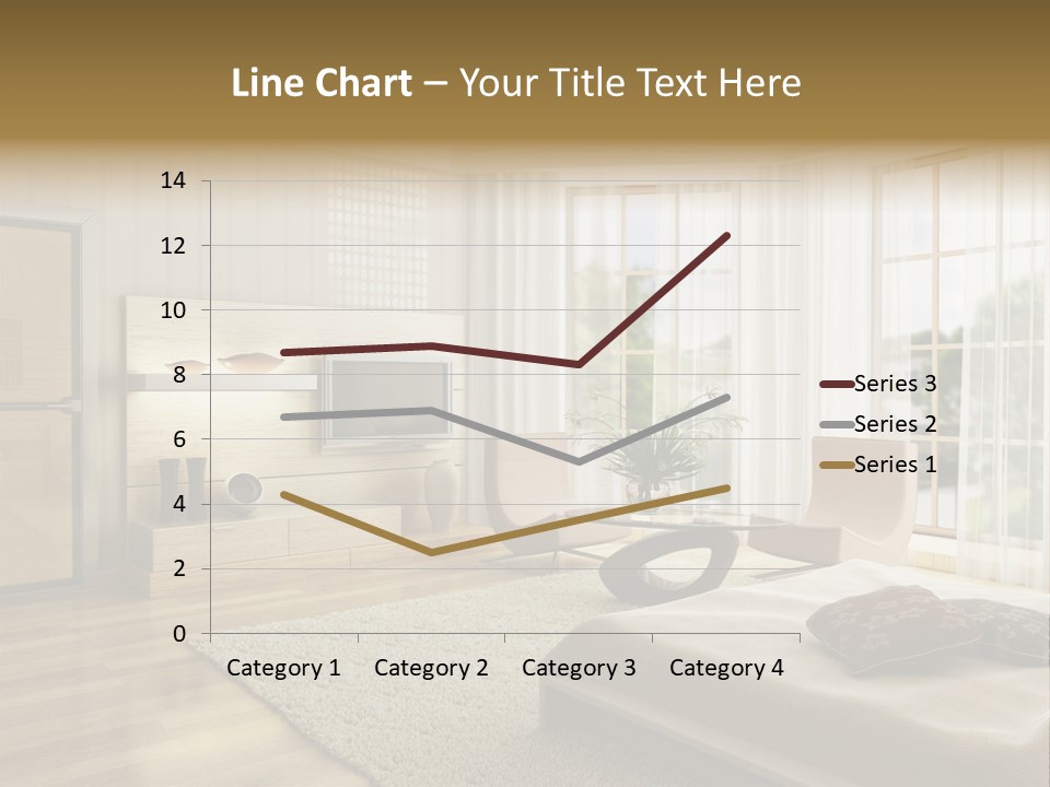 3D Rendering Of The Modern Bedroom PowerPoint Template