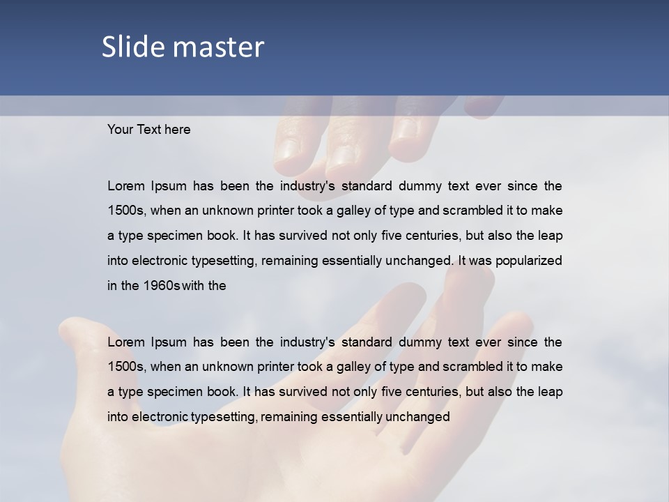 Helping Hand PowerPoint Template