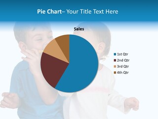 Children With Tooth Brushes PowerPoint Template