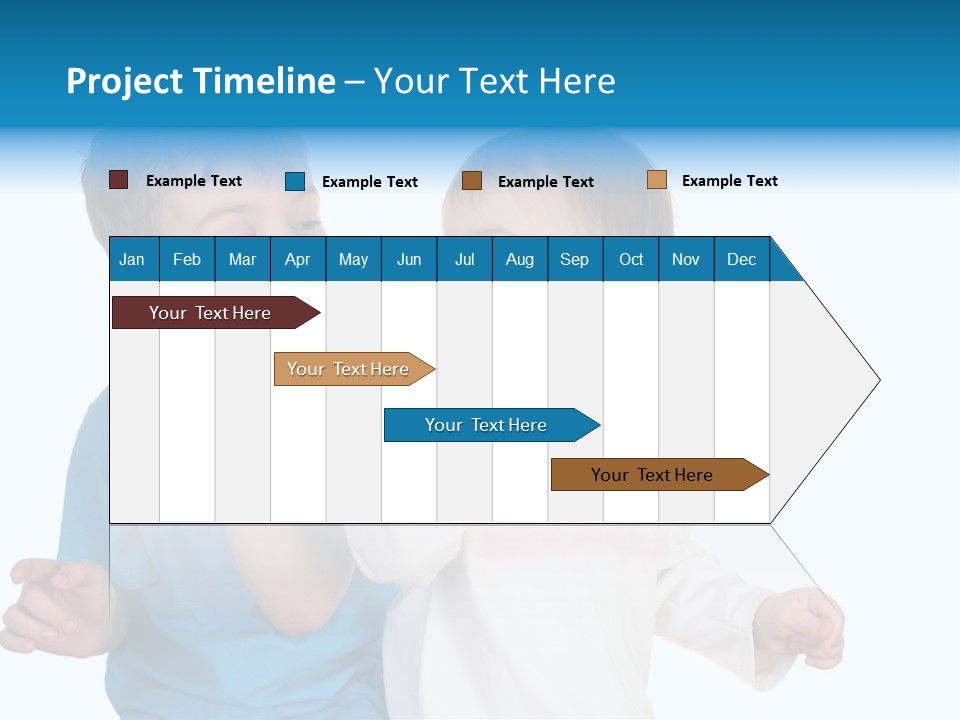 Children With Tooth Brushes PowerPoint Template