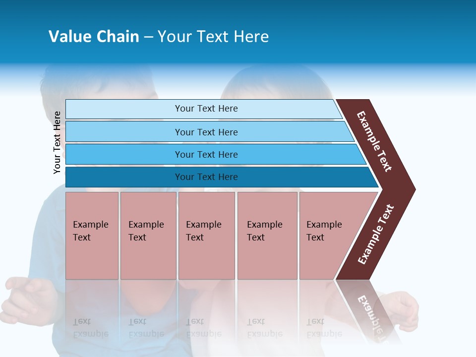 Children With Tooth Brushes PowerPoint Template