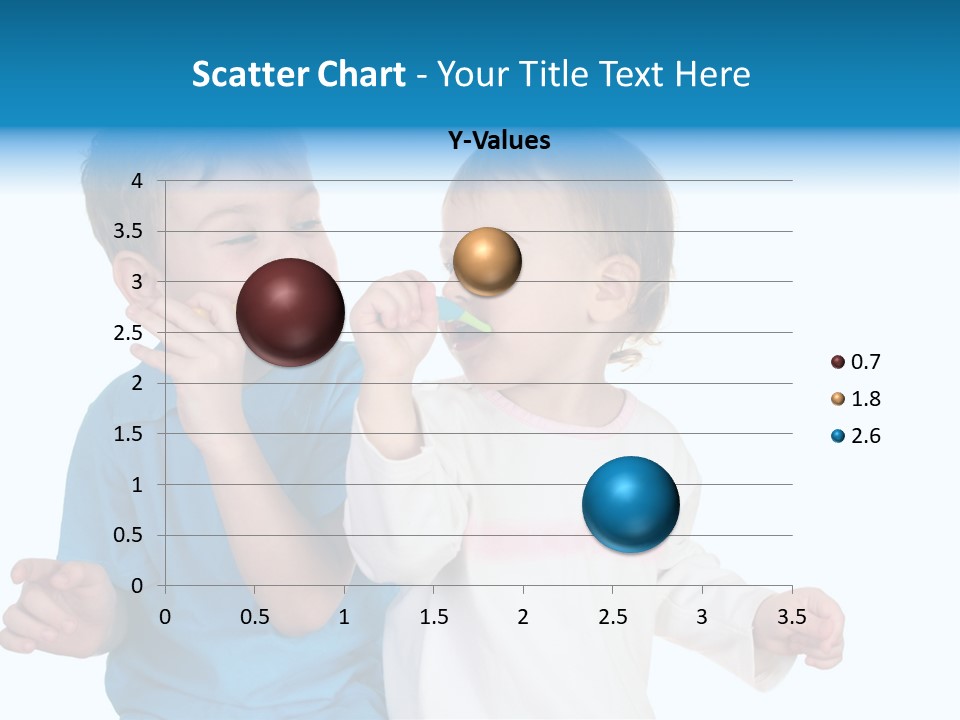 Children With Tooth Brushes PowerPoint Template