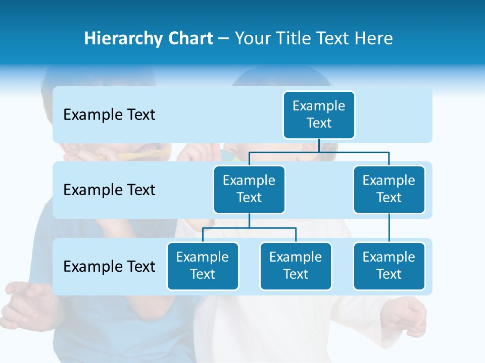 Children With Tooth Brushes PowerPoint Template
