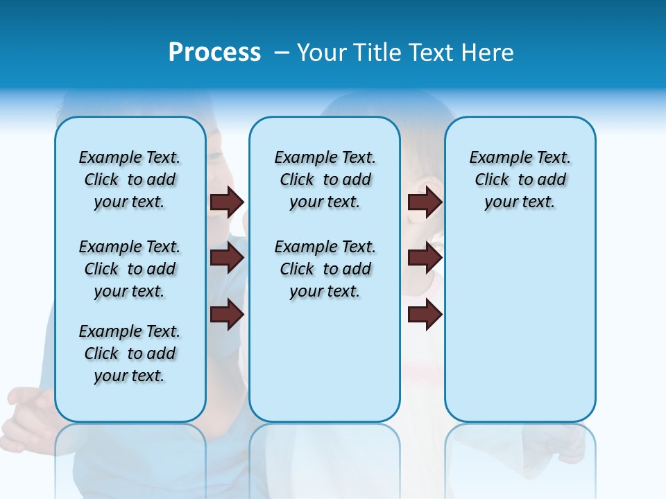 Children With Tooth Brushes PowerPoint Template