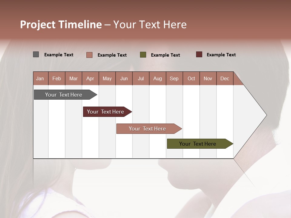 Photo Of A Father And Daughter With Their Heads Rested Together. PowerPoint Template