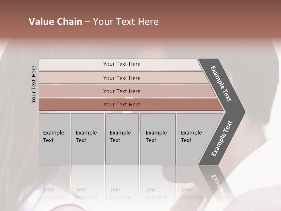 Photo Of A Father And Daughter With Their Heads Rested Together. PowerPoint Template