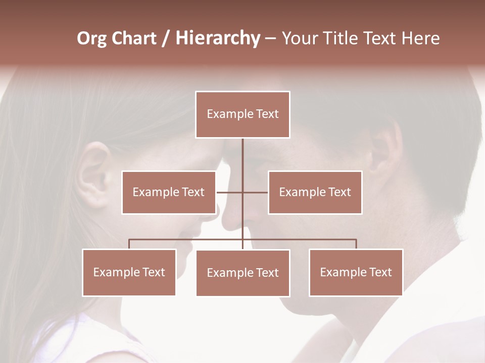 Photo Of A Father And Daughter With Their Heads Rested Together. PowerPoint Template