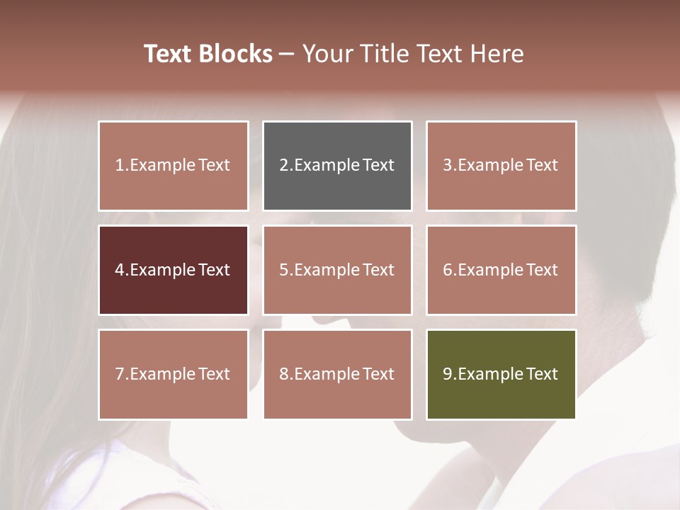 Photo Of A Father And Daughter With Their Heads Rested Together. PowerPoint Template