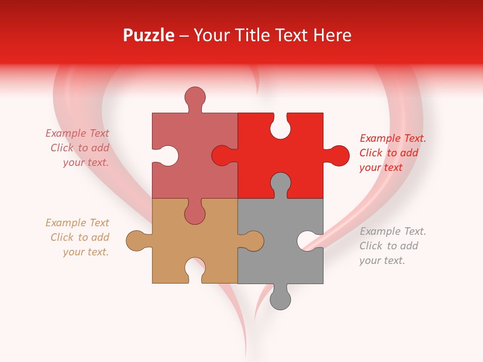 A Red Heart Shaped Object On A White Background PowerPoint Template