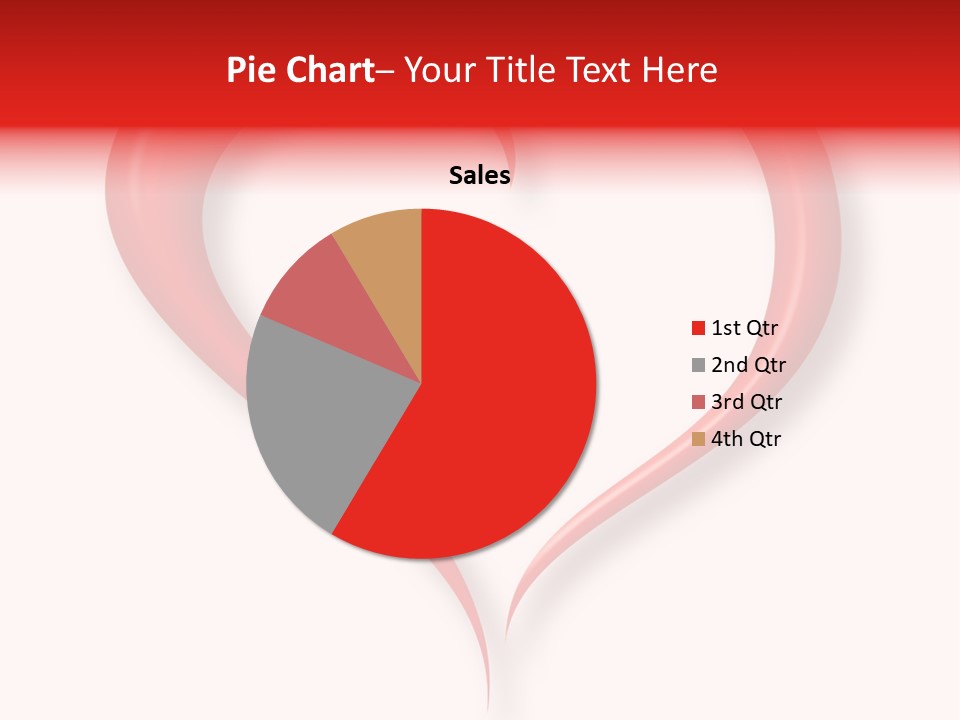 A Red Heart Shaped Object On A White Background PowerPoint Template