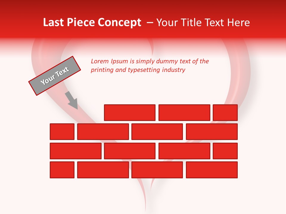 A Red Heart Shaped Object On A White Background PowerPoint Template