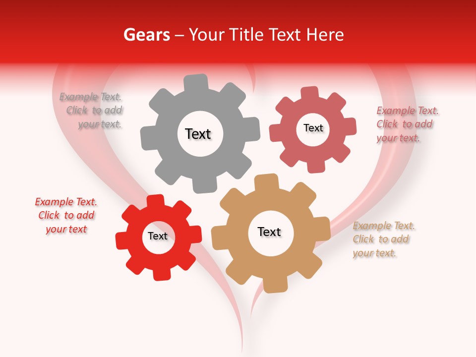 A Red Heart Shaped Object On A White Background PowerPoint Template