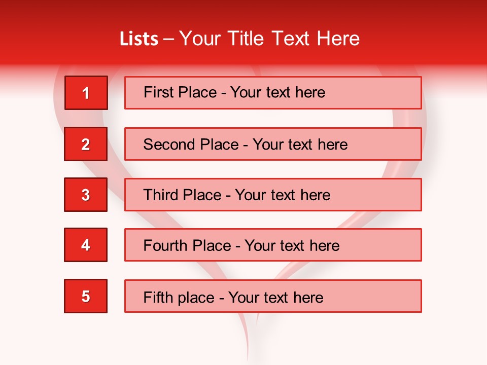 A Red Heart Shaped Object On A White Background PowerPoint Template