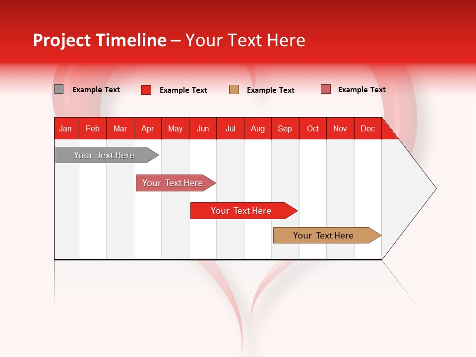 A Red Heart Shaped Object On A White Background PowerPoint Template