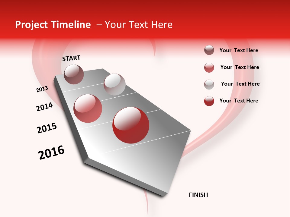 A Red Heart Shaped Object On A White Background PowerPoint Template