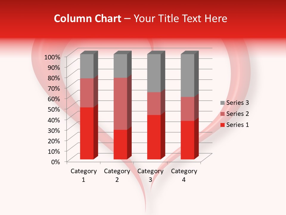 A Red Heart Shaped Object On A White Background PowerPoint Template