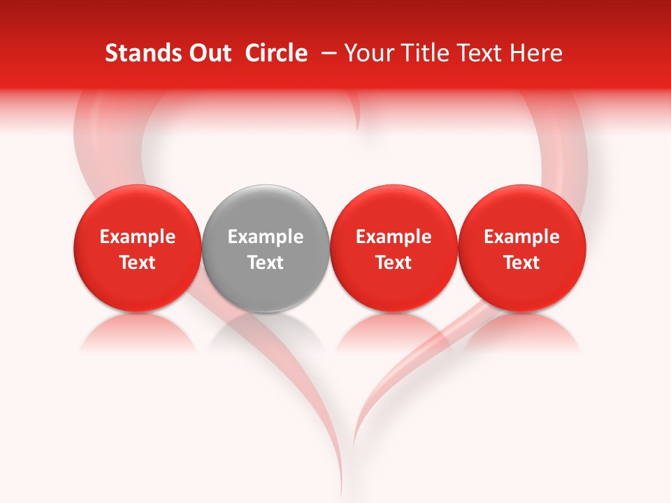 A Red Heart Shaped Object On A White Background PowerPoint Template