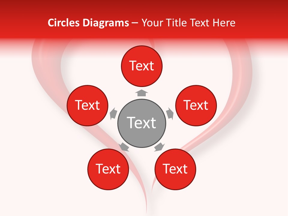 A Red Heart Shaped Object On A White Background PowerPoint Template