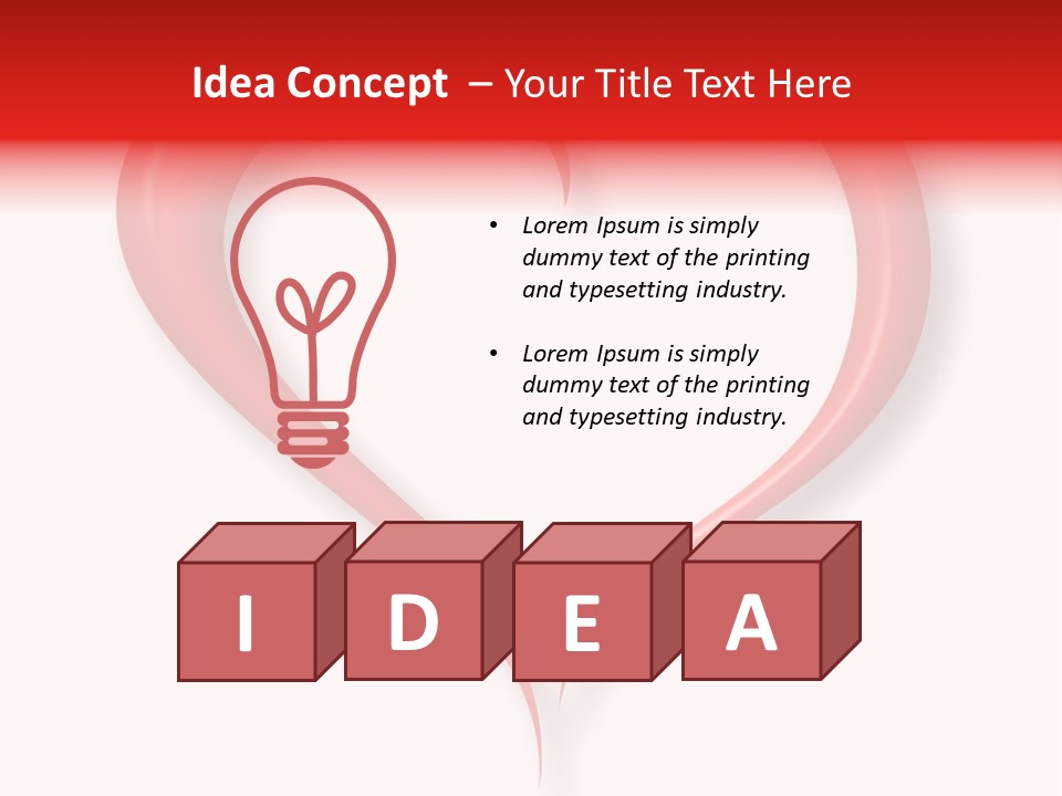 A Red Heart Shaped Object On A White Background PowerPoint Template