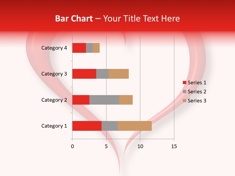 A Red Heart Shaped Object On A White Background PowerPoint Template