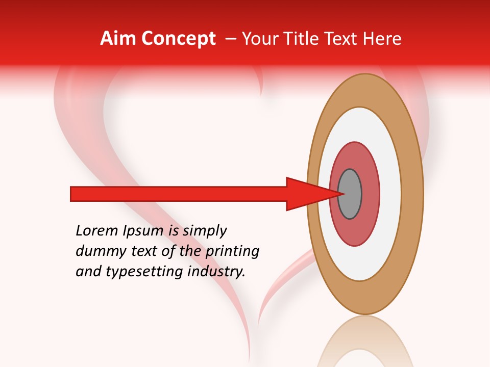 A Red Heart Shaped Object On A White Background PowerPoint Template