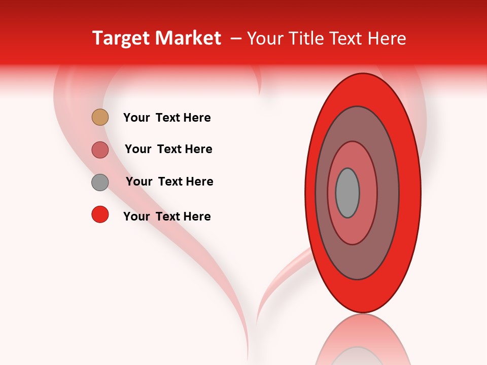 A Red Heart Shaped Object On A White Background PowerPoint Template