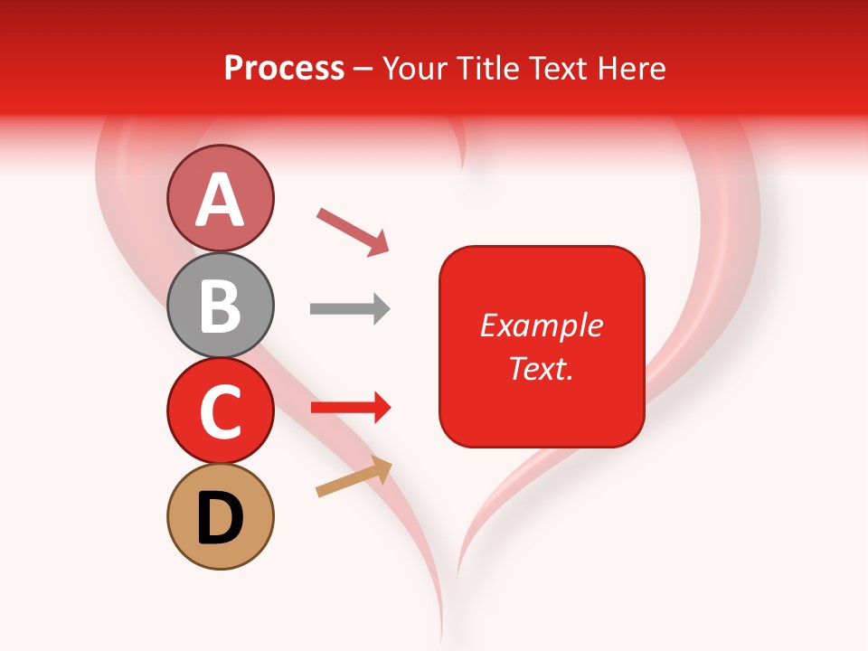 A Red Heart Shaped Object On A White Background PowerPoint Template