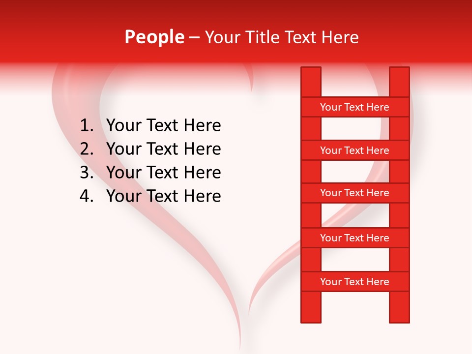 A Red Heart Shaped Object On A White Background PowerPoint Template