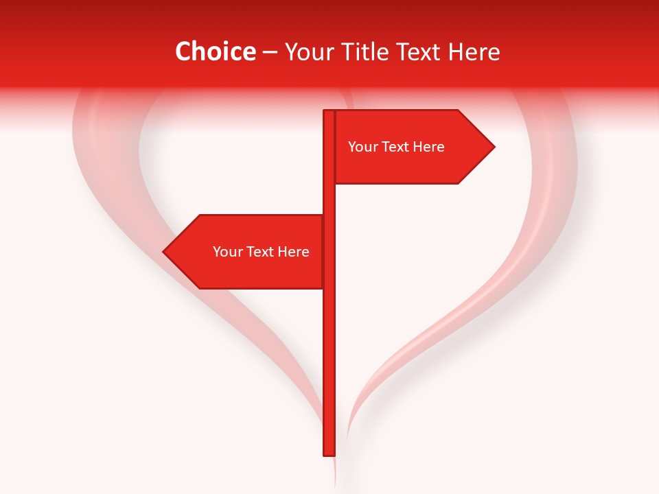 A Red Heart Shaped Object On A White Background PowerPoint Template