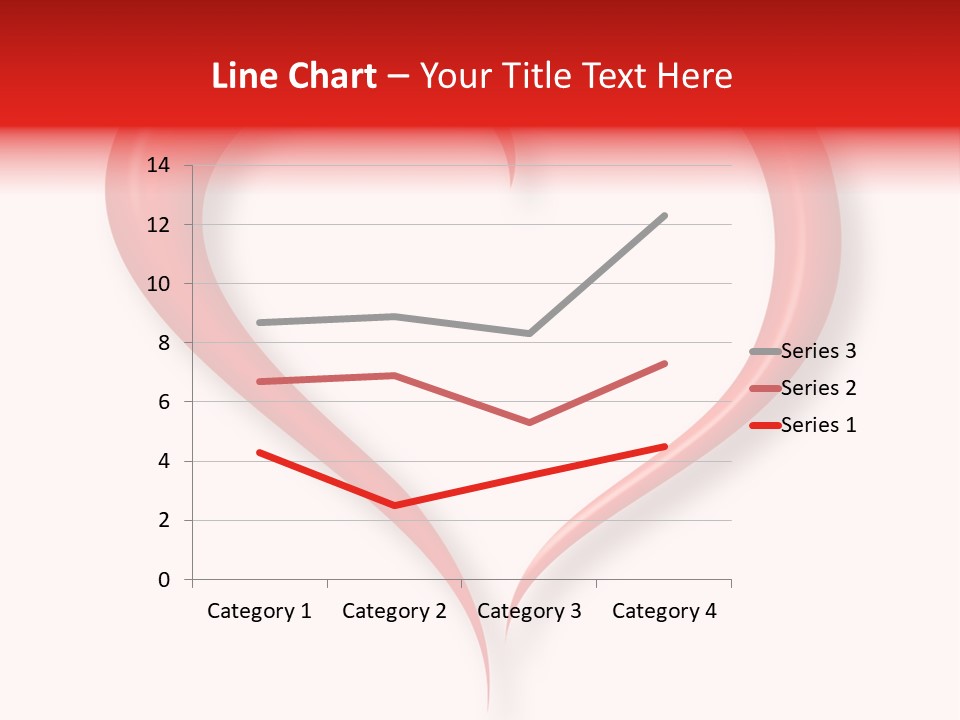 A Red Heart Shaped Object On A White Background PowerPoint Template