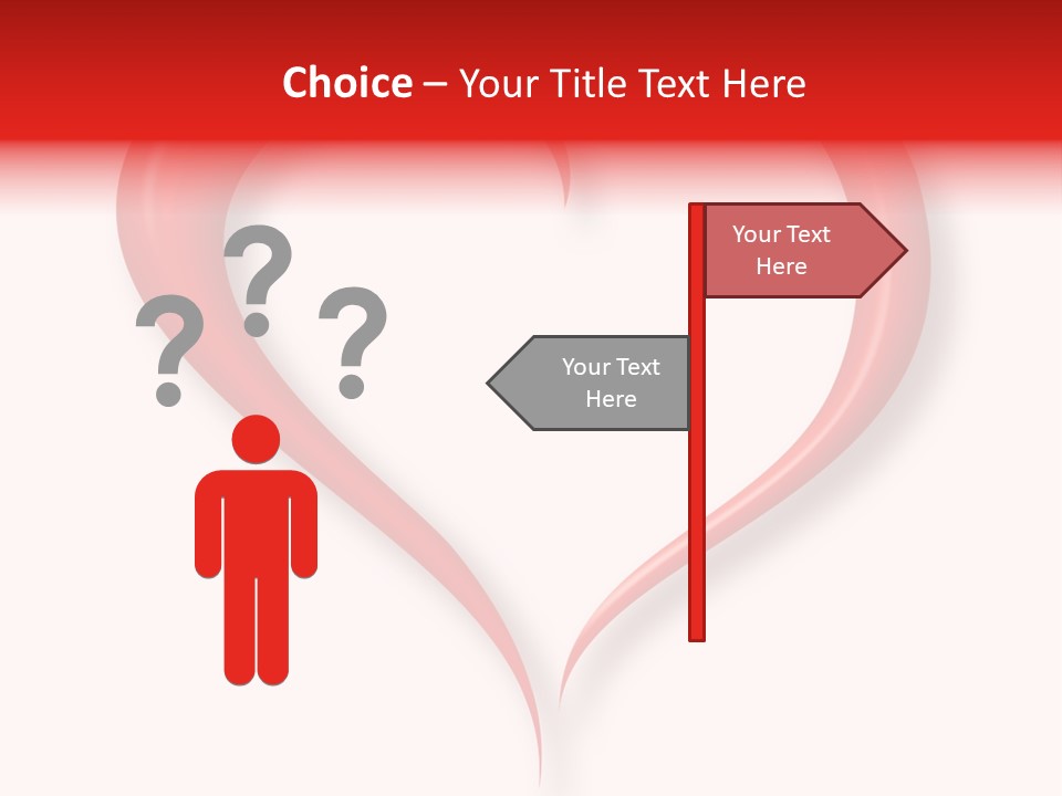 A Red Heart Shaped Object On A White Background PowerPoint Template