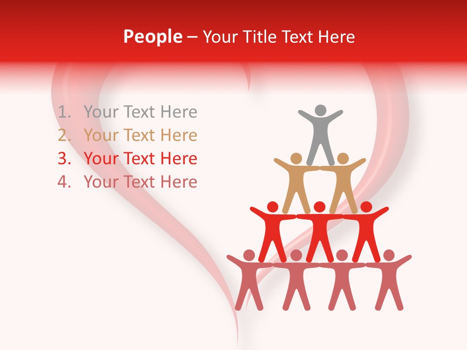 A Red Heart Shaped Object On A White Background PowerPoint Template