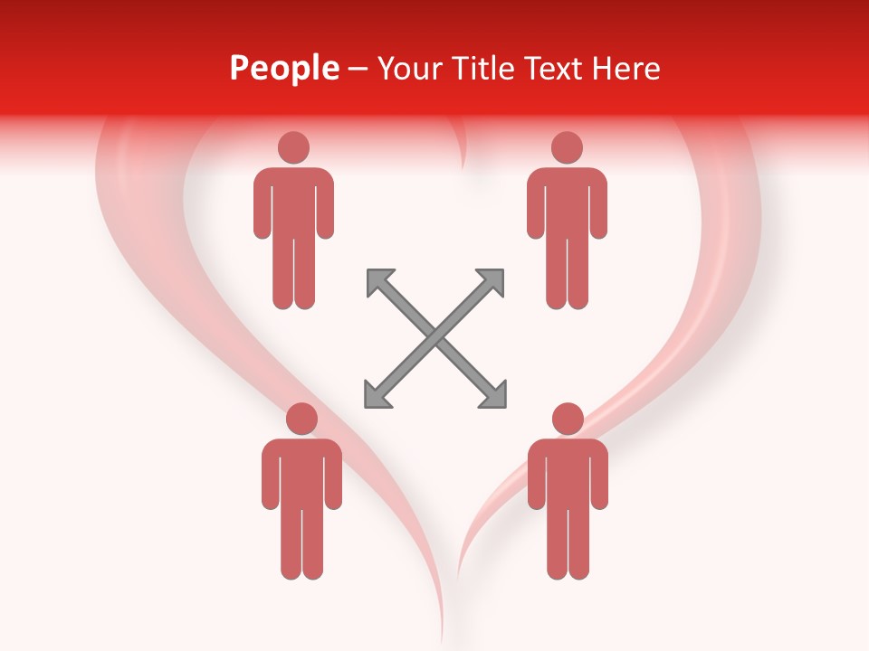 A Red Heart Shaped Object On A White Background PowerPoint Template