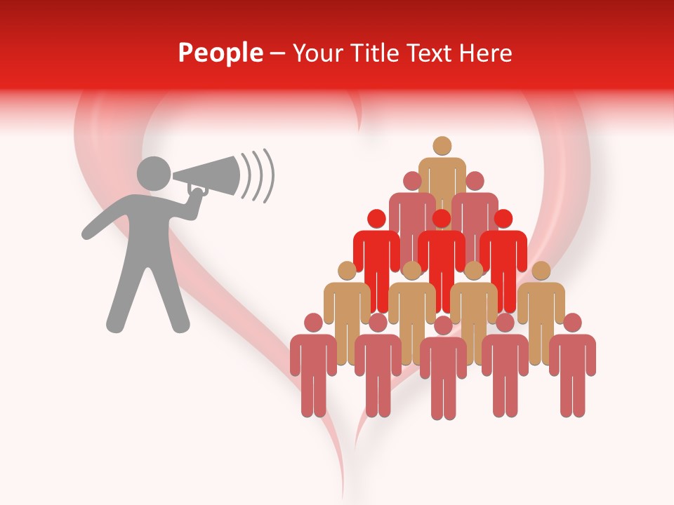 A Red Heart Shaped Object On A White Background PowerPoint Template