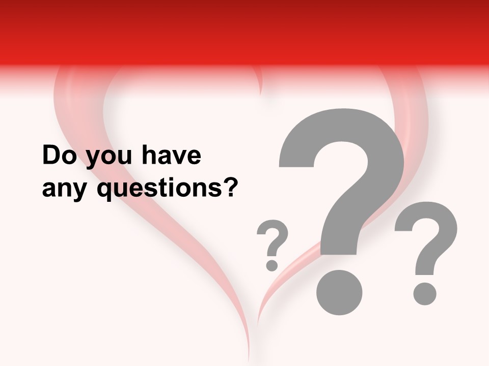 A Red Heart Shaped Object On A White Background PowerPoint Template