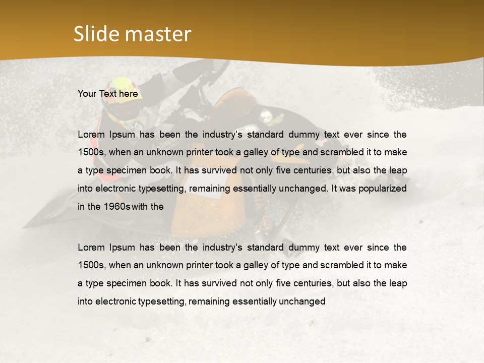 Rounding The Curve PowerPoint Template
